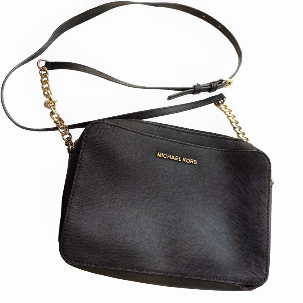 [5x$25] ⭐️ Used Authentic Michael Kors Project Black Crossbody Bag